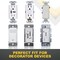 Faith 3-Gang Decorator Screwless Wall Plates, 4.68inH x 2.93in L, Fits GFCI, USB Recep, Dimmers, Ivory SWP3-IV-01 - alternate 4